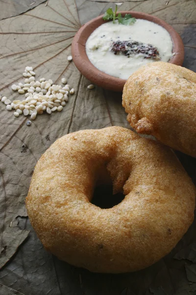 Medu Vada - A South Indian snack — Stock Photo, Image