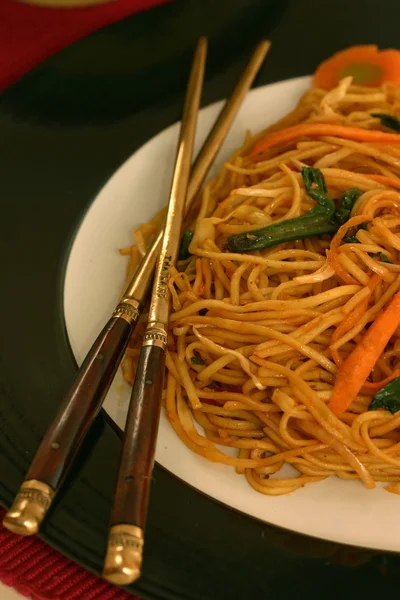 Garlic Noodles — Stock Photo, Image