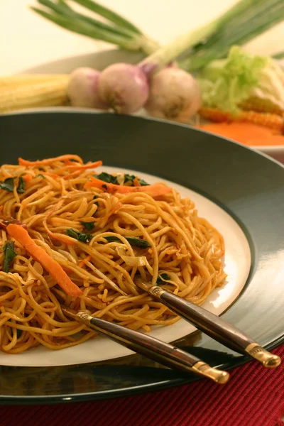 Garlic Noodles — Stock Photo, Image