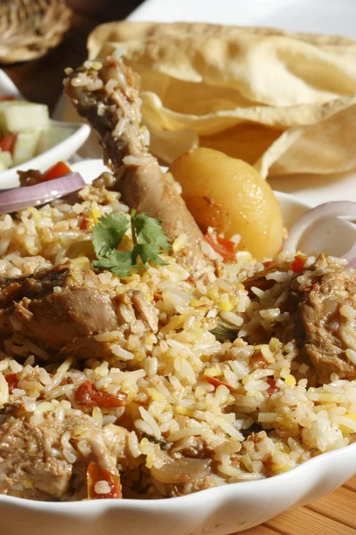 신드어 biryani-비 veg 접시 신드어 요리 — 스톡 사진