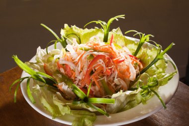 taze ve lezzetli meyve salatası.