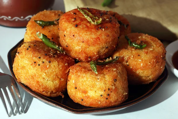 Dhokla frito —  Fotos de Stock