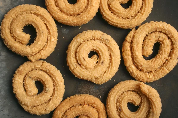 Chakli is a popular Indian festival snack. — Stock Photo, Image