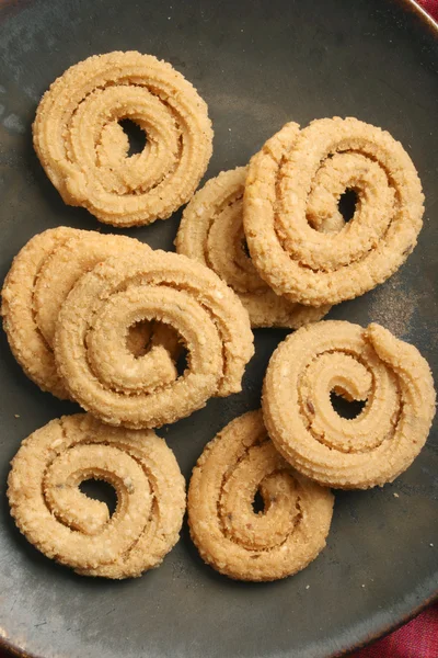 Chakli is a popular Indian festive snack — Stock Photo, Image