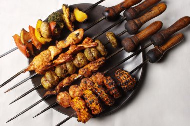 mangal kebap tabağı: India