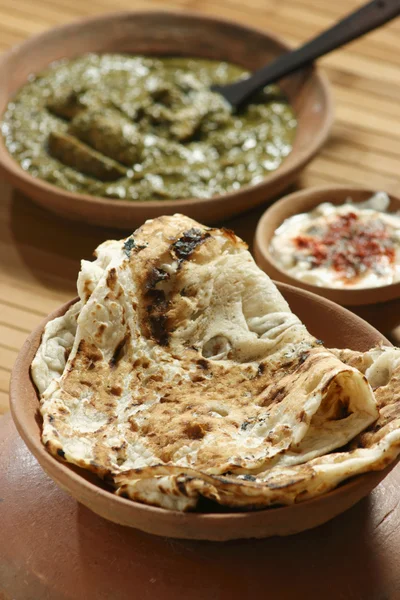 Tandoori Roti is Indian unleavened bread from India — Stock Photo, Image