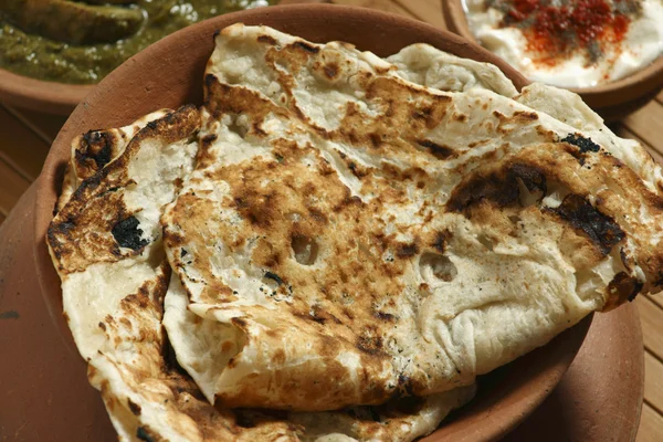 Tandoori roti jest indyjski przaśny chleb z Indii — Zdjęcie stockowe