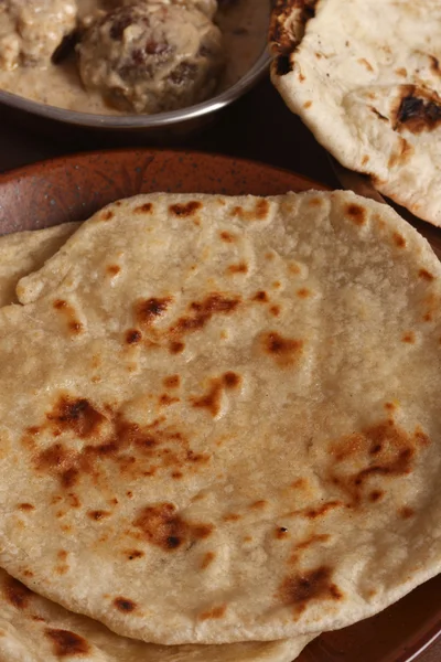 Warqui Paratha ou a paratha em camadas da Índia — Fotografia de Stock