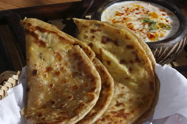 Dal jo lolo είναι ένα paratha από την Ινδία — Φωτογραφία Αρχείου