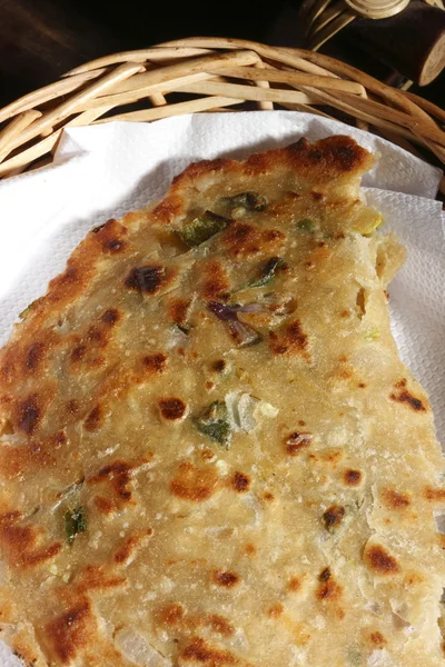 Παχύ flatbread ή chapati από την Ινδία — Φωτογραφία Αρχείου