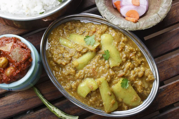 Methi  moong daal is a delicacy dish from north India — Stock Photo, Image
