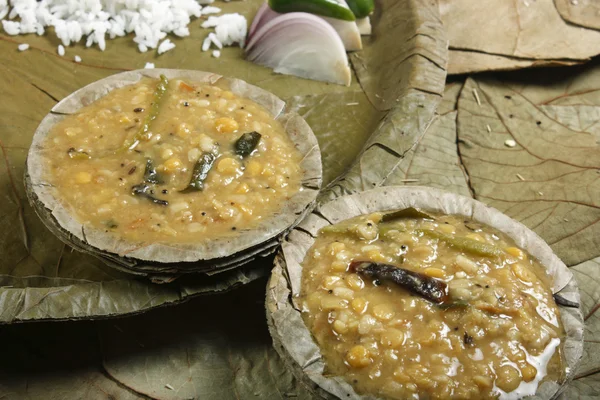 Panchkuti dal is a combination of lentils and fresh spices — Stock Photo, Image