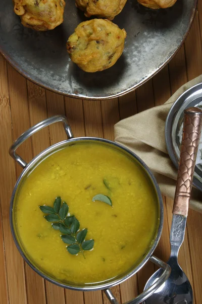 Varan dal or toor dal curry from maharashtra — Stock Photo, Image