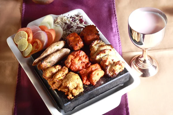 Kebab Platter da Índia — Fotografia de Stock