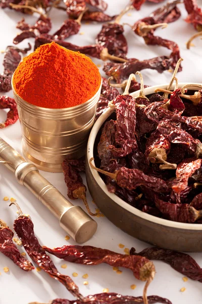 Red Chilly powder. — Stock Photo, Image