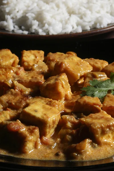 Paneer Korma - Cottage cheese cubes in rich gravy — Stock Photo, Image