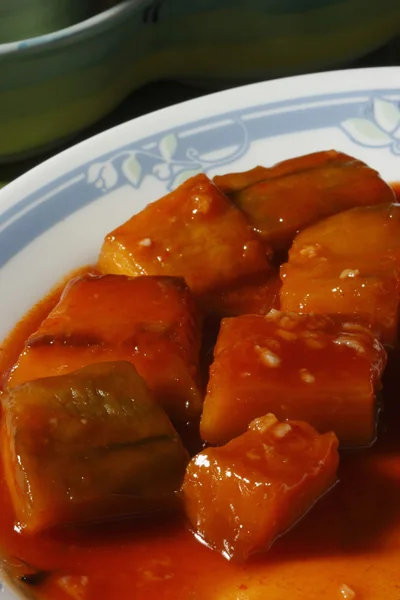 Kadu bouranee es un plato de calabaza de Afgano —  Fotos de Stock