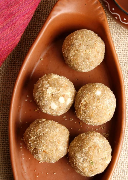 Churma Ladoo is a typical Rajasthani sweet — Stock Photo, Image