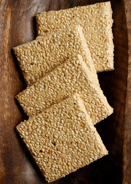 Gajak is a dry sweet made of sesame seeds — Stock Photo, Image