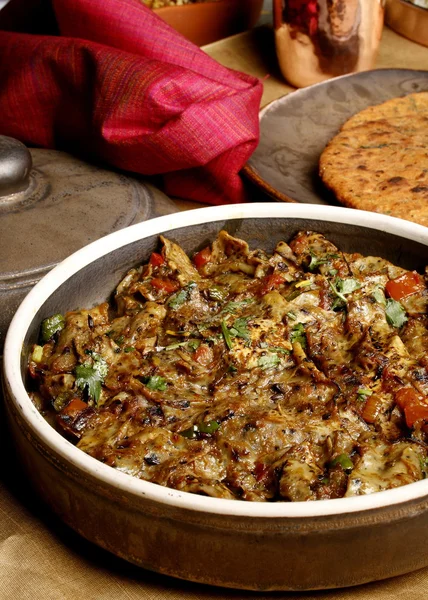 Papad ka Shaak - un plato de verduras de Rajastán — Foto de Stock