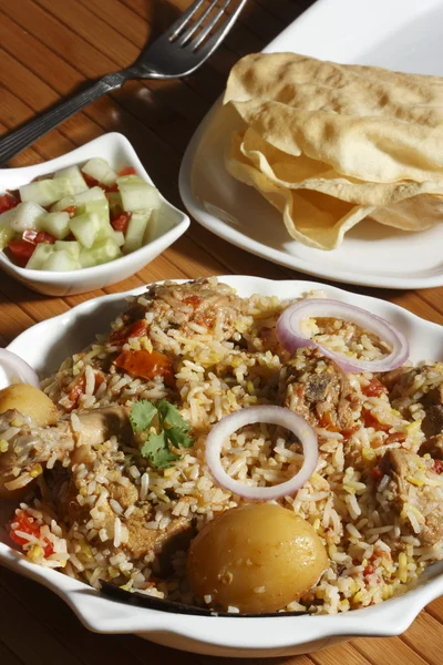 Szindi biryani - egy nem-zöldség étel Szindi konyha — Stock Fotó
