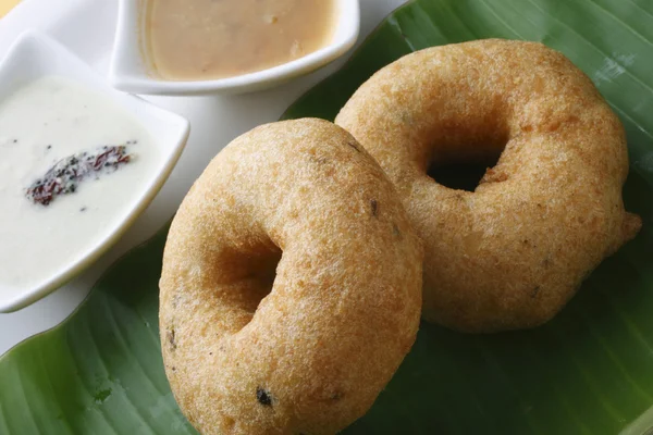 Medu Vada - A South Indian snack — Stock Photo, Image