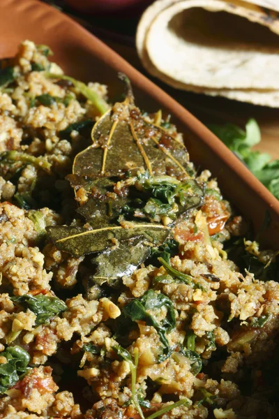 Keema methi - eine Hyderabadi-Schüssel — Stockfoto