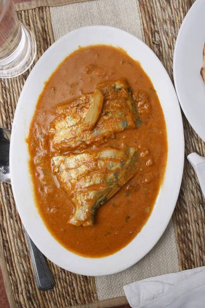 Pomfret curry - A dish from Karavali region — Stock Photo, Image