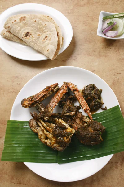 Yengeç Masala - Kerala bir yemek