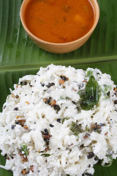 Curd Rice - A Rice mixed with yogurt and seasoning — Stock Photo, Image