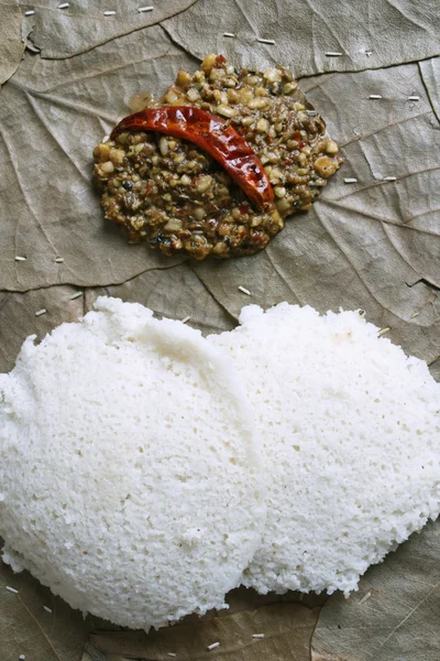 Idli molagapodi ist ein Gericht auf Pulverbasis aus Tamil Nadu — Stockfoto