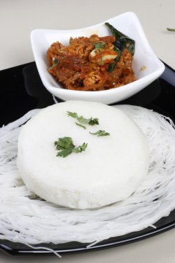 haşlanmış pirinç kek Güney Hindistan Idli-