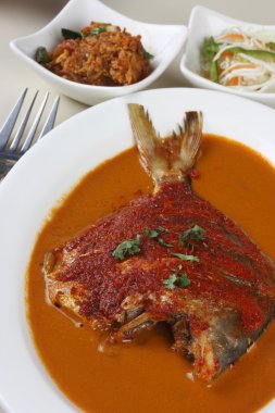 Pomfret köri -, Goa, Batı Hindistan pomfret balık bir köri yapılmış..