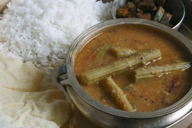 Drumstick Sambar - A lentil soup from Tamil Nadu. clipart