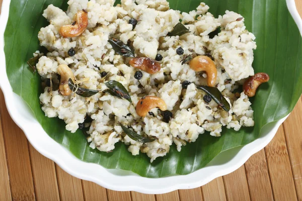 Ven pongal is common and popular breakfast in Tamilnadu. — Stock Photo, Image