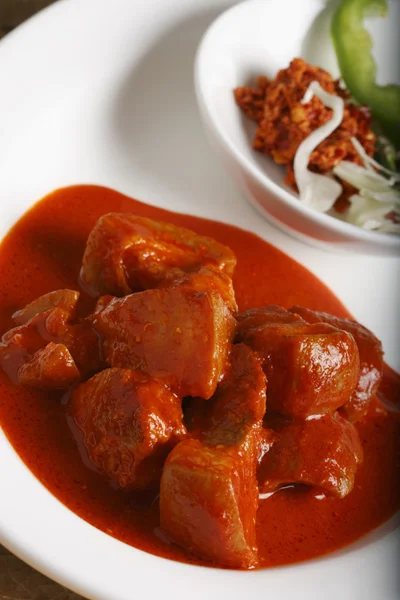 Vindaloo de cerdo - La comida más popular entre los goanos — Foto de Stock