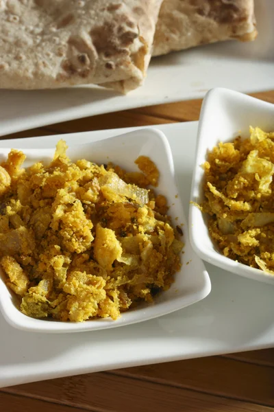Repolho Zunka - Um prato de legumes simples de Maharashtra — Fotografia de Stock