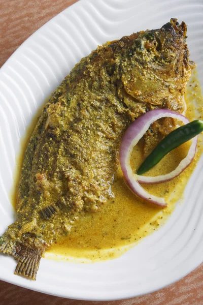 Maacher jhol - за бенгальська риби каррі — стокове фото