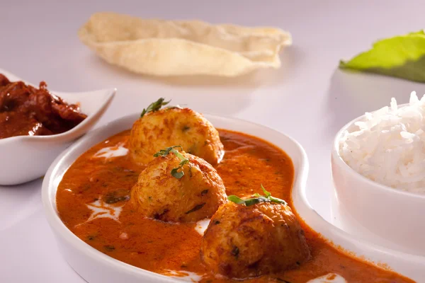 Dum aloo- würziges indisches Kartoffelcurry — Stockfoto