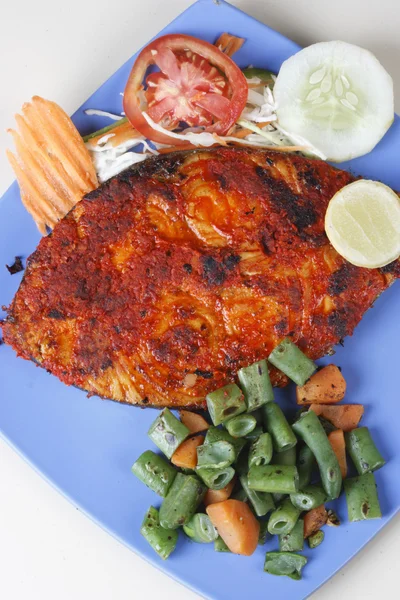 Goan Pomfret Curry - Um caril feito de peixe Pomfret em Goa — Fotografia de Stock