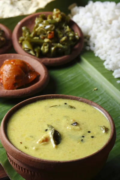 Moru curry o kalan - un piatto tradizionale di kerala — Foto Stock