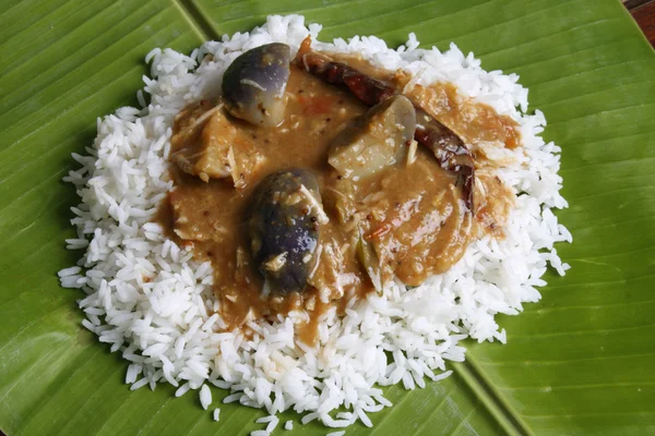 Brinjal sambar - a lencseleves, a tamil nadu — Stock Fotó