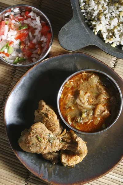 Chettinad chicken - eine Hühnerzubereitung aus der Region chettinad — Stockfoto