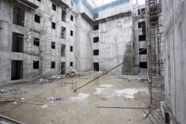 Bangalore, Karnataka, Hindistan - 15 Eylül-2010:Overhead metro inşaat bangalore City