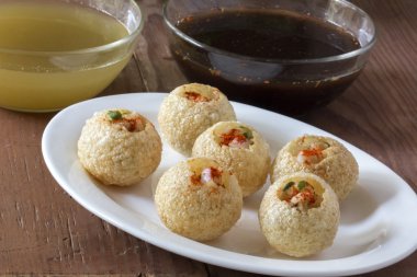Pani Puri, Golgappe, sohbet madde, Hindistan