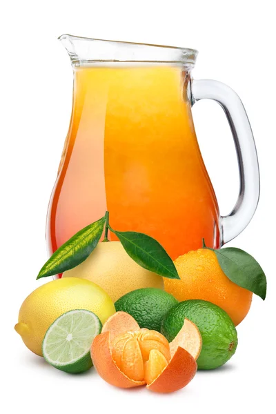 Dzbanek soku owoce cytrusowe — Zdjęcie stockowe
