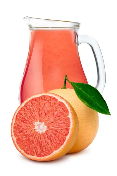 Krug mit Grapefruitsaft — Stockfoto