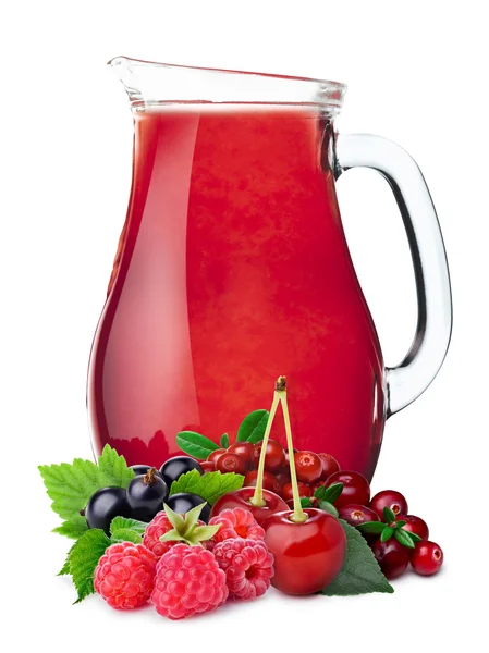 Питчер ягодного сока — стоковое фото