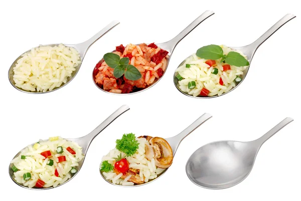 Risotto in lepels, close-up — Stockfoto