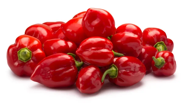 Habaneros, kırpma yollarını yığını — Stok fotoğraf